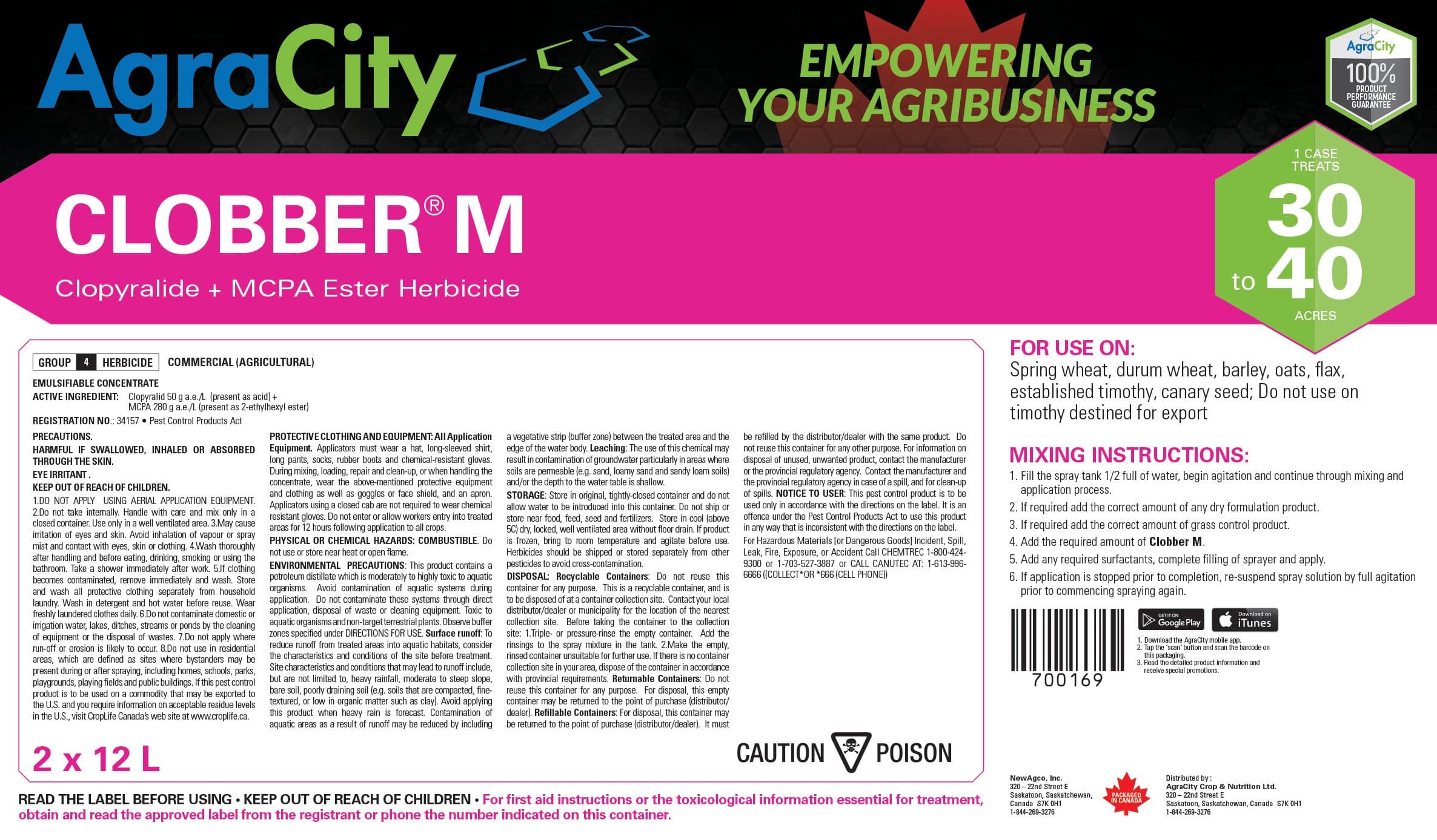 CLOBBER® M HERBICIDE